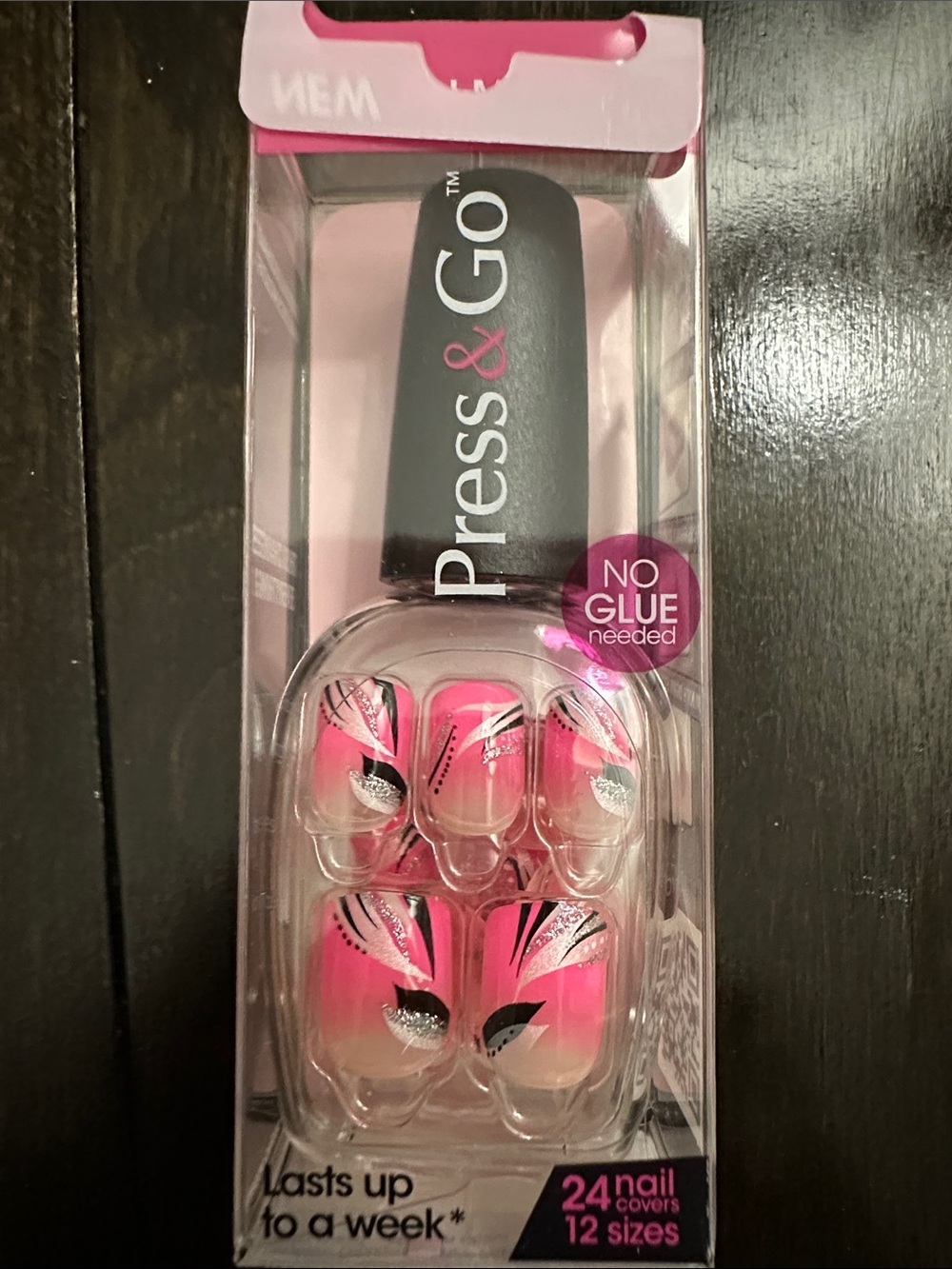 Impress press on manicure Pink Nail Covers - 24 Pack
